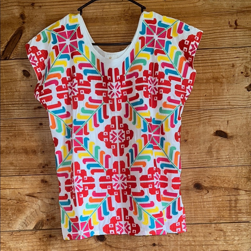 J. Marie Heavy Embroidered Top